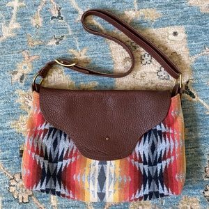 Appetite crossbody bag, Pendleton wool & leather